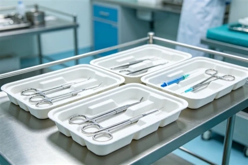Ambalaj de pulpă turnată medical pentru soluții sterile și durabile de îngrij...